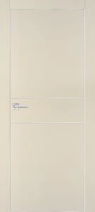 Межкомнатная дверь PX-15  AL кромка с 4-х ст. Бежевый матовый