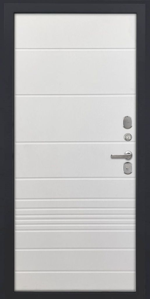 Входная дверь ДвериПРО L-Термо серебро ФЛ-700 (10мм, ясень белый) DPRO196550 внутренняя сторона