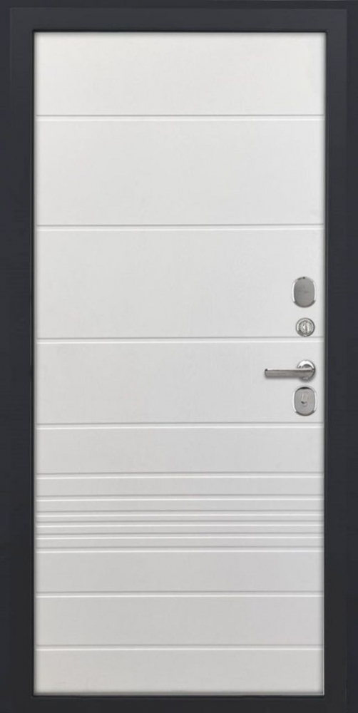 Входная дверь ДвериПРО L-Термо серебро ФЛ-700 (10мм, ясень белый) DPRO198014 внутренняя сторона