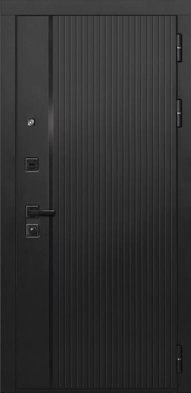 Входная дверь ДвериПРО L-45 СБ-1 (ст. белое, 16мм, беленый дуб) DPRO198284 внешняя сторона